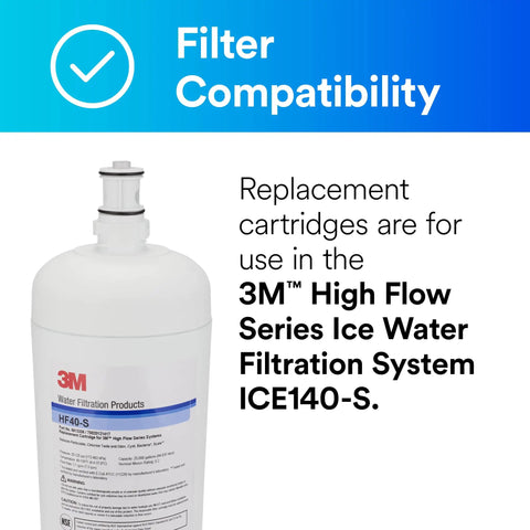 Water Filtration Replacement Cartridge For Commercial Ice Maker Machines HF40 S High Flow ICE140 S with filter compatibility