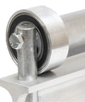 Close-up of Heavy Duty 26 Inch Siding Shear For Vinyl Clapboard Cutters universal mount and bearing detail.