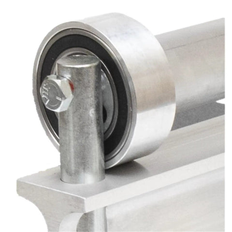 Close-up of Heavy Duty 26 Inch Siding Shear For Vinyl Clapboard Cutters universal mount and bearing detail.