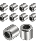 Hella Durable One Way Needle Roller Bearings 10 Pack HK0408 4X8X8MM Steel clutch bearings in metallic finish, precision units.