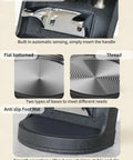 Detailed view of Automatic 58mm Electric Espresso Tamper Machine With Adjustable Pressure Puck Press Tool showing automatic sensing and anti-slip foot mat.