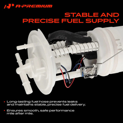 Heavy Duty Electric Fuel Pump Assembly For Chrysler Sebring Dodge Stratus 2003 2006 2.4L 2.7L Motor showing detailed internal mechanism.
