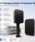 Heavy Duty Weatherproof Ev Charger Storage Box With Combination Lock Galvanized Steel outdoor protective enclosure with lockable door.