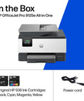 OfficeJet Pro 9125e Wireless All In One Color Inkjet Printer AI Enabled With Scanning Copying Faxing ADF and ink cartridges