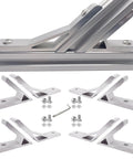 8 Sets 2020 Aluminum Extrusion Kit Featuring M5 T Slot Nuts Screws Wrench And 45 Plus 135 Degree Corner Brackets with brackets and screws