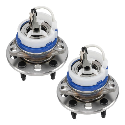 Front Wheel Hub Bearing Assembly Pair (2) Compatible with Buick LeSabre 1991-1999, Cadillac DeVille 1992-1996, Oldsmobile 88 1992-1999, Pontiac Bonneville 1992-1999 5-Lug w/ ABS