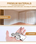 Top Tier Slick Glide Casters And Heavy Duty Pulleys For Sliding Doors Windows Wardrobes And Cabinetry With Hassle Free Setup and Ridiculously Smooth Daily Operation, durable steel pulley in hand.