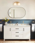 Top Shelf Black Stainless Steel Cabinet Handles And Drawer Pulls Featuring 12 5/8 Inch Center Spacing Heavy Duty Anti Corrosion Hardware For A Smooth Kitchen Refresh on a bathroom vanity.
