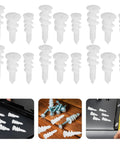 300 piece heavy duty drywall anchors and screws kit with plastic anchors easy install for quick mounts, assorted sizes