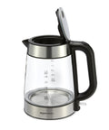 Electric Kettle With Glass Carafe For Tea And Coffee, BPA Free, Fast Boil, Auto Shut Off, Boil Dry Protection, 1.7 Liter, 1500W