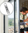 4 Pack Nylon Sliding Door Rollers With Double Bearing Patio Replacement Wheels Smooth Sash Track Pulleys installed in a sliding door.