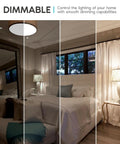Bedroom lighting using An A19 LED Bulb 75W Equivalent 1100 Lumens 3500K Natural White Dimmable Energy Star Enclosed Fixture Rated E26.