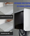 Tough As Nails EV Charger Cover Shields Your Wallbox From Freezing Rain And Blistering Sun With Rock Solid Galvanized Steel Enclosure and Magnetic Acrylic Door.