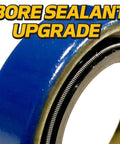 Heavy Duty Front Caster Axle Sleeve Bearing Rebuild Kit Compatible With Exmark Toro Mowers includes blue bore sealant upgrade.