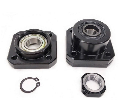 Hella Durable 25Mm Anti Backlash Ball Screw Kit For Cnc Rigs Featuring 75 Inch 10Mm Pitch C7 precision shaft bearing ends and coupler.