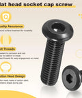 Premium Furniture Replacement Screw Set With M6 Barrel Nuts And Hex Wrench For Baby Crib Assembly Twenty Four Piece Hardware Kit flat head socket cap screw with hex top, carbon steel construction.