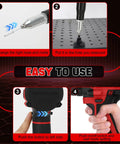 Step-by-step guide for using Heavy Duty Cordless Rivet Gun With Brushless Motor And Serious Torque Handles Stubborn Fasteners No Sweat Keeps Auto Repair Tight And Efficient Runs Smooth With Milwaukee 18V Batteries Snappy Tool Only.