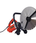 14 Inch Electric Circular Saw Runs Full Blast With A 3000W Motor Delivering 4200 RPM to slice through concrete and granite.
