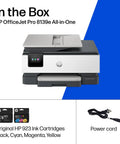 OfficeJet Pro 8139e Wireless All In One Color Inkjet Printer with ink cartridges and power cord