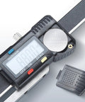 Digital high Position 0~150mm Caliper Depth Gauge Height Aperture Electronic Portable preset Measurement Tool detail of LCD display and battery