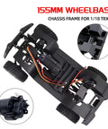 Durable Metal Chassis Frame With 6.1 Inch Wheelbase For 1 18th Scale RC Crawlers Like TRX4M Bronco Defender And AX-8560 Models