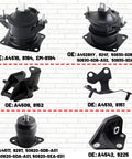 Heavy Duty Engine And Transmission Mount Kit Set Of 6 For 2003 2007 Accord showing six engine mounts for durability.