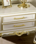 Luxury bedside table with 25 Pack 3 Inch Gold Cabinet Handles Solid Zinc Alloy Pulls For Kitchen Cabinets And Drawers.