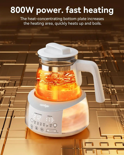 Bottle Warmer With Night Light And Fast Cooling Fan Instant Water Warmer for bottles with tea kettle style and temp presets