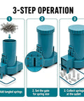 Heavy Duty Automatic Spring Separator For Small Coil Sorting With Centrifugal Vibration Tech And Spacious Hopper in 3-step operation.