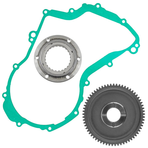 Top Shelf Starter Clutch Assembly With Idler Gear Bearing And Precision Seal For Yamaha Big Bear 400 4X4 2000 To 2012 tight ride parts set