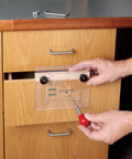 Drawer Pull Template And Center Punch For Precise Hole Spacing And Alignment Quick Marking Of Screw Holes Ensures Accurate Knob