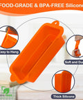 Reusable Silicone Grease Cup Liners For Blackstone Griddles 17, 22, 28, 36 Inch 2 Pack Dishwasher Safe Orange BPA-Free