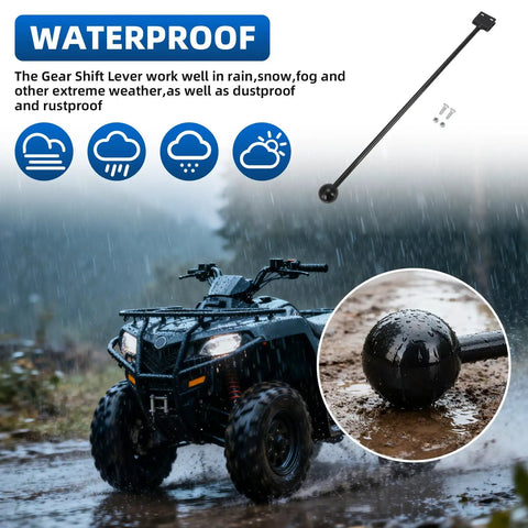 19.5 Inch ATV Gear Shifter Lever For Honda And Yamaha Heavy Duty Extended Hand Control Gear Shift Extension, waterproof feature