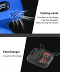 Portable Electric Ratchet Cable Cutter For Copper And Aluminum Cables cooling vents and 18V cordless fast charger