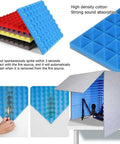 Portable Desktop Vocal Booth With Soundproof Recording Shield, High Density Acoustic Foam Cover That Kicks Room Echo To The Curb, showing acoustic foam panels and setup.