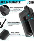 Diagram of Beefed Up 16 Inch 12V Linear Actuator With 1.34 Inches Per Second Speed 88 Lbs Load IP65 showing key features.