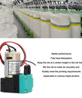 DC24V 7W Inkjet Printer Pump For Ink Circulation And Waste Ink Management, green blue pump with red wires, 5mm Inlet Outlet