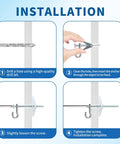 Installation steps for Heavy Duty Hollow Wall Anchors Kit For Drywall And Ceiling Mounts With Toggle Bolts And Wing Nuts, 50 Piece Metal Anchors And Screws Assortment, Butterfly Anchors For Hanging One Eighth Inch.