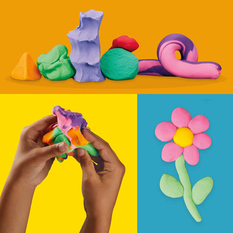 Forty Two Pack Bulk Mini Modeling Compound Cans For Creative Kids And Rad Little Legends Hella Cool Classroom Prizes Party Favors Back To School Sick Stash Non Toxic Craft Supply Age 2 Plus Vibrant Colors, colorful clay sculptures and hands modeling.