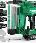 Heavy Duty 2 Inch Cordless Brad Nailer And Stapler Combo 18 Gauge 20V Power Tool with battery, charger, and fasteners included.