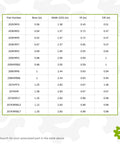 Top Shelf Heavy Duty 207KRR17 Hex Bore Bearing dimensions and specifications table for farm implements.
