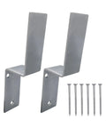 Built Dang Solid 2x4 Drop Open Bar Security Door Lock Brackets With Rust Resistant Galvanized Steel brackets and wood screws.