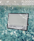 60W LED Flood Light 6000LM Super Bright Outdoor Security Work Light with IP66 waterproof feature under rain exposure