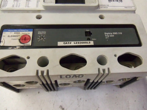 Built Different 65K Amp Circuit Breaker Heavy Duty Nema L Frame Series C with digital trip unit and 600A rating.