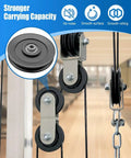 Heavy Duty 4 5 Inch Nylon Pulley Wheel For Smooth Cable Guidance 360 Degree Swivel Roller smooth rolling design close-up view.