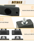 Top Shelf Eight Pack Rubber Vibration Isolator Mounting Bracket Game Changer Anti Vibe Pads showing anti-slip design and stable bottom.