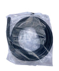 10 4 SOOW Portable Cord 10 Foot 4 Wire Heavy Duty Bulk Cable coiled in plastic packaging for storage and easy transport.