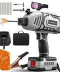 Pocket Sized Portable Arc Welder 110V Handheld with IGBT Inverter, gloves, wire rods, welding helmet, and carry case