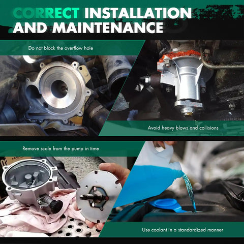 Correct installation tips for Heavy Duty Water Pump With Gasket Set For Nissan Xterra Engine Cooling Overhaul.