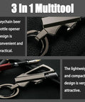 Infinity Lighter Keychain With Multi Tool Bottle Opener Windproof Waterproof Forever Match For Outdoor Survival